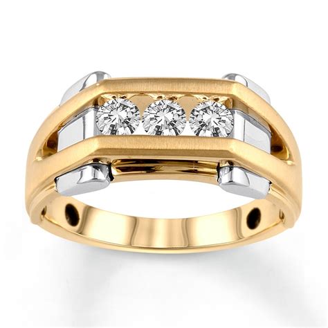 Mens Diamond Engagement Ring 12 Ct Tw 14k Two Tone Gold 99235460599