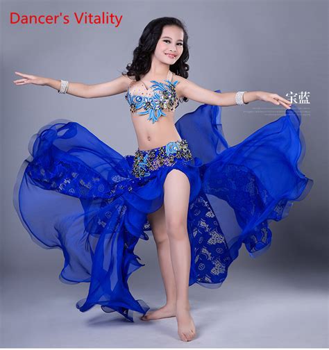 Professional Highbelly Dance Costume Bellydance Suits Girls Show Belly