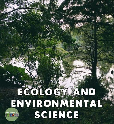 An Image Of The Words Ecology And Environmental Science In Front Of