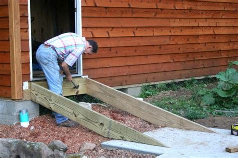 How Do You Make A Ramp For A Shed Rise And Beam
