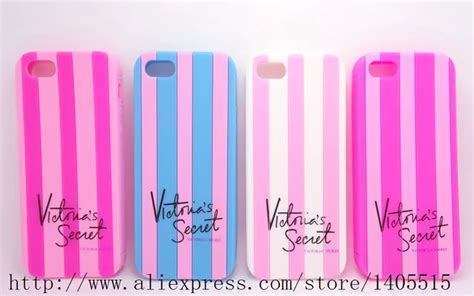 Luxe Colorful Stripe Pink Victoria Style Soft Rubber Secret Silicone