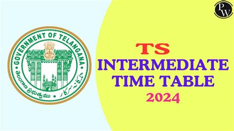 Ts Intermediate Exam Time Table 2024 Pdf Download
