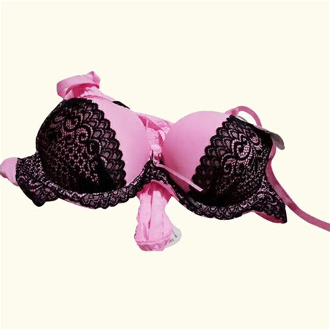 ENSEMBLE SOUTIEN GORGE ET CULOTTE ROSE CLAIR NOIR Vente En Ligne Homme Femme Vetement