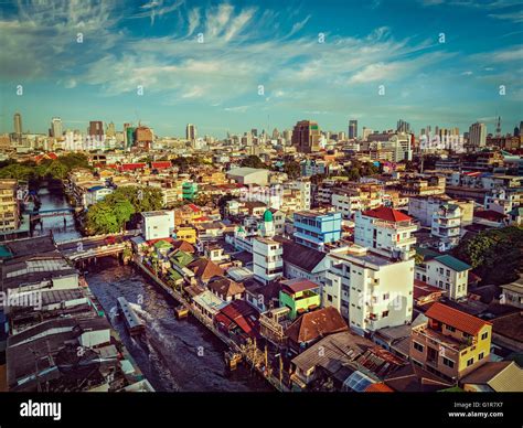 Bangkok Aerial View Stock Photo Alamy