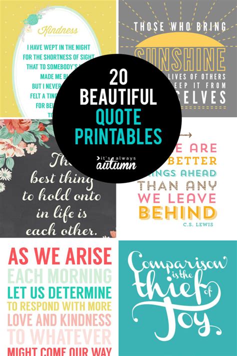 20 gorgeous printable quotes free inspirational quote prints it s always autumn