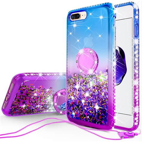 spycase for iphone 7 plus case iphone 8 plus case liquid floating quicksand glitter phone case