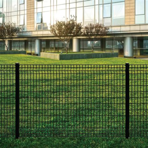 Forgeright Deco Grid 4 Ft X 6 Ft Black Steel Fence Panel 862217 The
