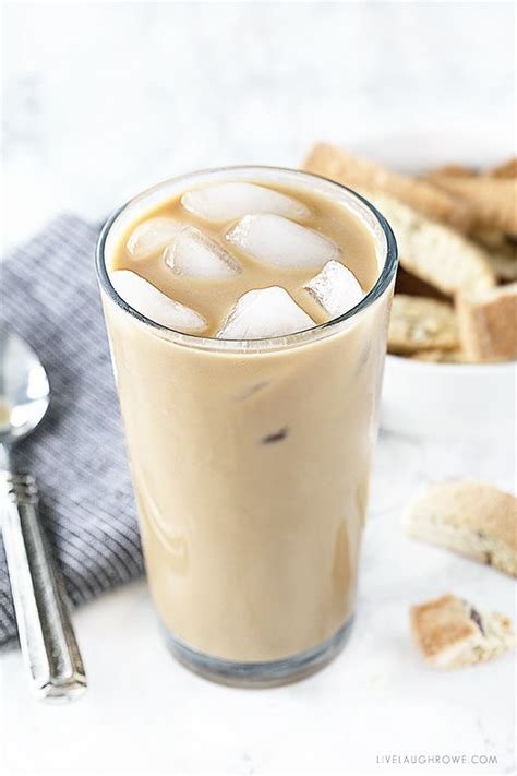 Homemade Iced Coffee That Is Perfectly Flavored With Light Cream And