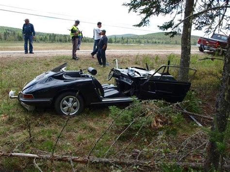 Bummer Classic 1967 Porsche 911 Wrecked Driver Ends Up In The