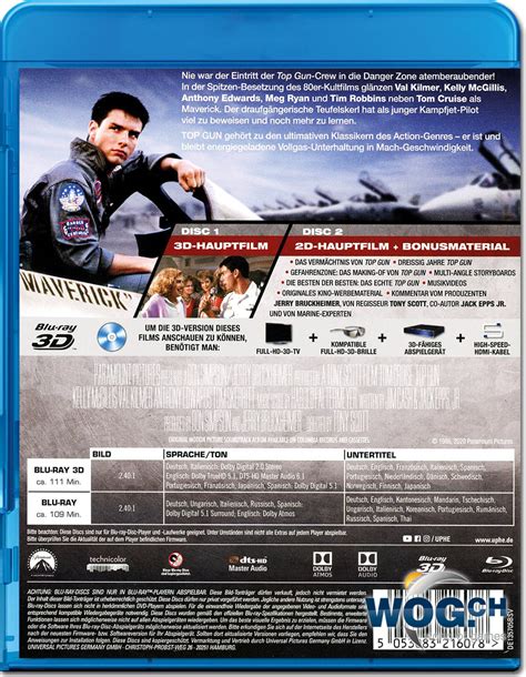 Top Gun Blu Ray 3d Blu Ray 3d Filme • World Of Games