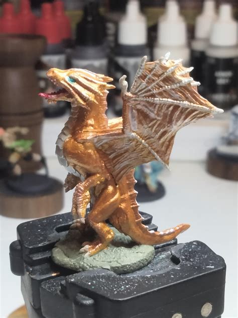 Bronze Dragon Wyrmling Rminiaturespainting