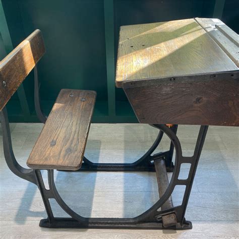 Antique Victorian School Desk And Chair Vintage Matters