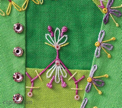 Image 3 Crazy Quilts Crewel Embroidery Tutorial Ribbon Embroidery Kit