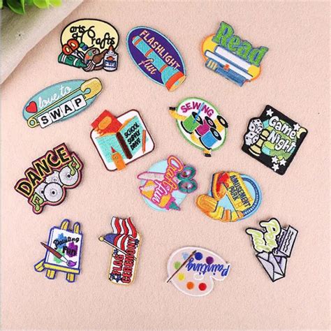 5pcs Cute Small Patch Applique Clothing Embroidery Patch Fabric Sticker