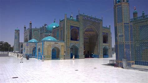 The Shrine Of Hazrat Ali Blue Mosque In Mazar E Sharif Youtube