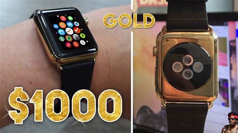 The apple watch edition models with their 18k gold cases have proven to be one of the most widely discussed tech items of 2014 and 2015. My Gold Apple Watch was $1,000 - YouTube