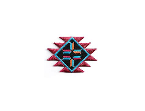 Southwestern Southwest Design Embroidered Iron On Patch Crafts