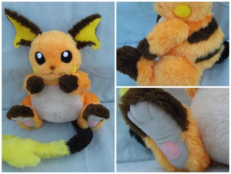 Fully Poseable Raichu Plushie By Angelberries On Deviantart Plushies