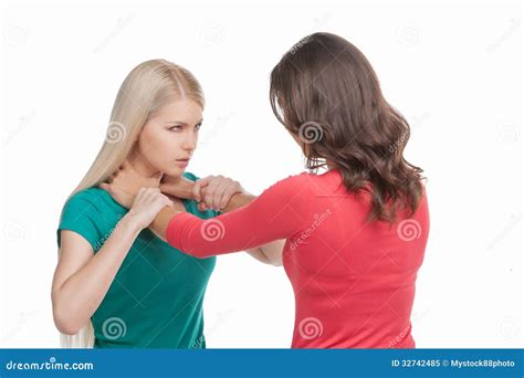 Two Women Fighting Royalty Free Stock Photography