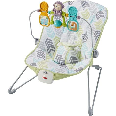 Fisher Price Baby Bouncer With Removable Toy Bar Green