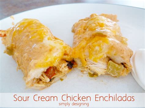 Serve enchiladas with rice and beans, if desired. Sour Cream Chicken Enchiladas + GIVEAWAY { # ...