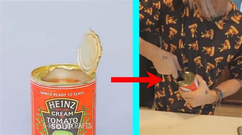 How to open a can of food using a spoon. Open Any Can With a Spoon! from trying 42 HOLY GRAIL PHONE HACKS by 5-Minute Crafts - YouTube