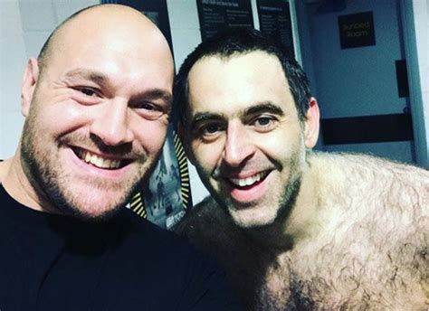 Ronnie O Sullivan Hairy Chest Picture Fans Tease Snooker Star After Tyson Fury Snap Daily Star