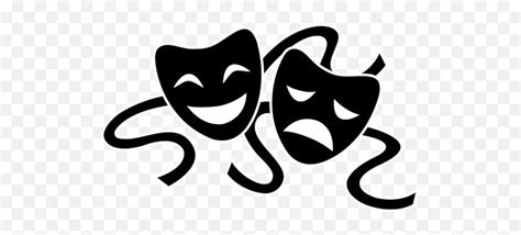 Performing Arts Icon Free Icons Library Transparent Background Drama Mask Png Emoji