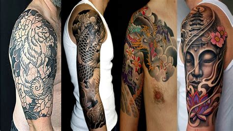 Japanese Tattoo Designs Half Sleeve For Men Youtube
