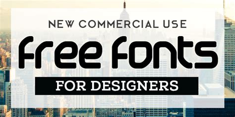 Free Fonts For Commercial Use 15 New Fonts Fonts Graphic Design
