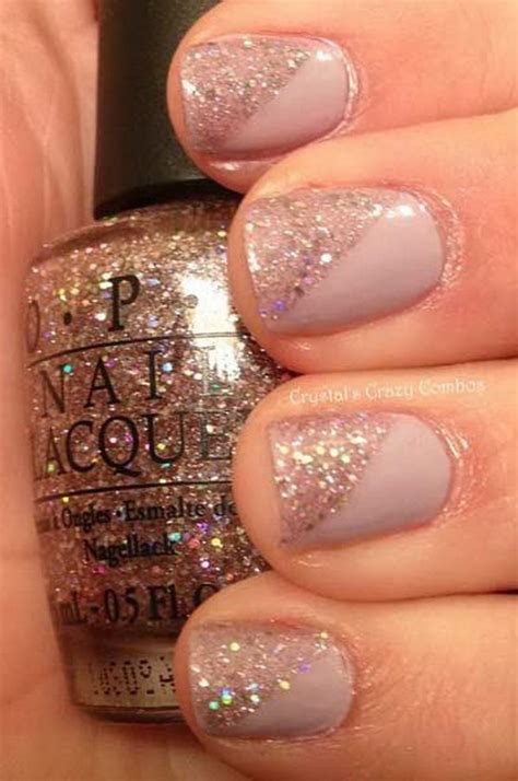 stunning glitter nail designs