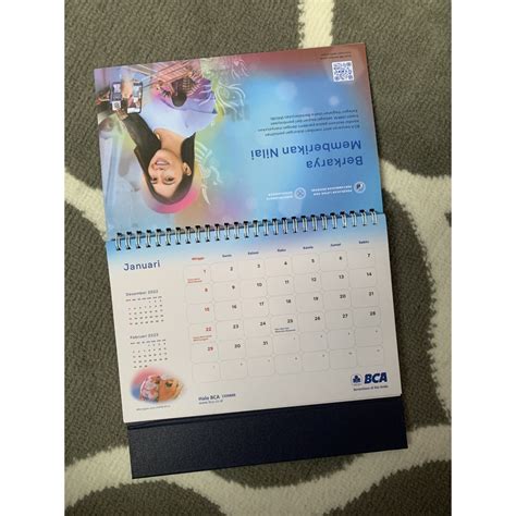 Jual Ready Kalender Meja Bank Bca 2023 Prioritas Kalender Meja Gantung