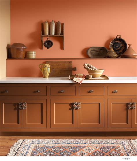 Rustic Burnt Orange Paint Colors Walls Get This Look Statement Wall