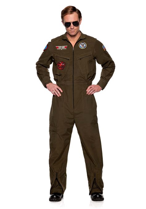 Leg Avenue Mens Top Gun Flight Suit Costume Clothing Shoes Jewelry