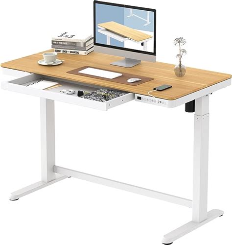 Flexispot Ew8 Comhar Electric Standing Desk With Drawers Charging Usb