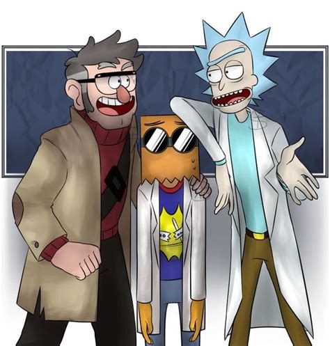 Pin By G On Crossover Rick And Morty Crossover Cartoon