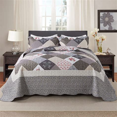 Amazon Com HoneiLife Oversized King Bedspreads 120x120 3 Pcs