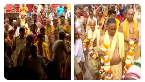 Agyan Mala Ritual Held On Chariots Ahead Of Ratha Yatra In Odisha Pragativadi