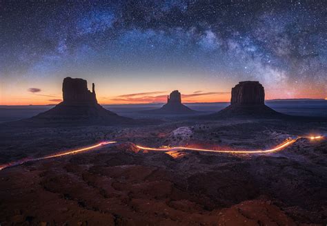 Pin By Haresh De On Hop Photo Monument Valley Landscape Night