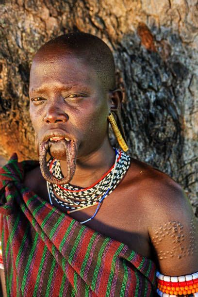 Portrait Of Woman From Mursi Tribe Ethiopia Africa Tribes Of The World Mursi Tribe Ethiopia
