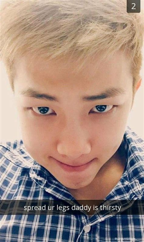 Bts Snapchats Bts Rap Monster My Only Love Writing Inspiration
