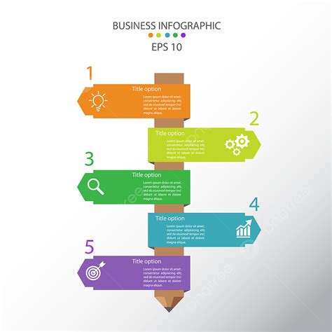 5 Steps Infographic Vector Hd Images Infographic Template Design 5