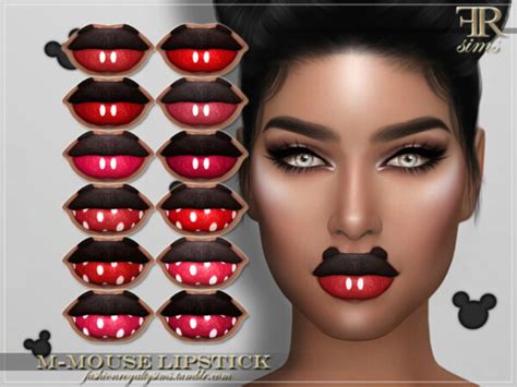 M Mouse Lipstick By Fashionroyaltysims From Tsr Sims 4 Downloads