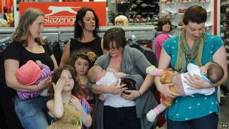Mass Breastfeeding Protest At Sports Direct In Nottingham Bbc News