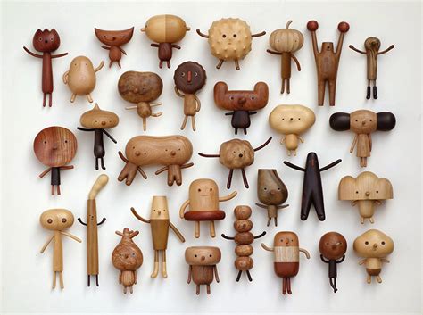 Taiwanese Artist Creates Adorably Quirky Wooden Toy Characters With