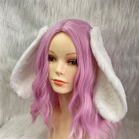 White Bunny Tail Cosplay Etsy