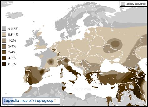 Distribution Maps Of Y Chromosomal Haplogroups In Europe The Middle