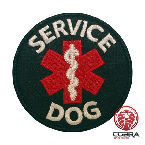Service Dog Medical Embroidered K9 Dog Patch Velcro Military Airsoft