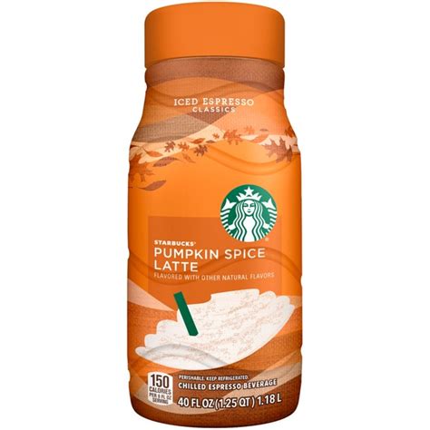 Starbucks Iced Espresso Pumpkin Spice Latte Coffee Drink