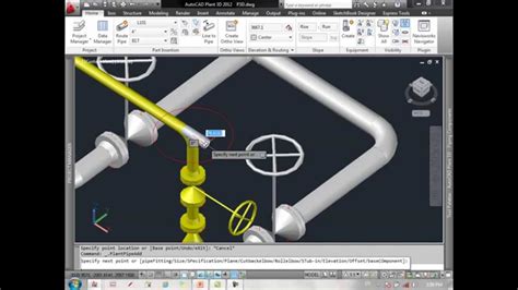 Demo Autocad Plant 3d Piping Youtube